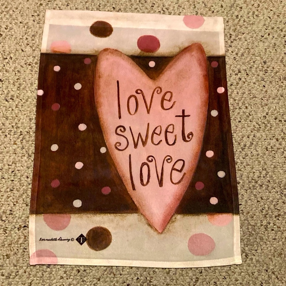 3 Seasonal decorative flags,Valentines, St. Patrick’s Day, Welcome summer.